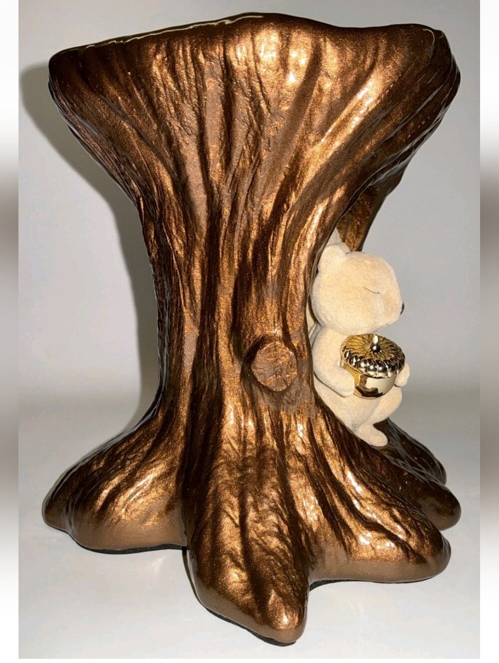 New Bath & Body Works Squirrel In Tree Candle Holder 3 Wick Fall Candle Holder - Picture 4 of 8